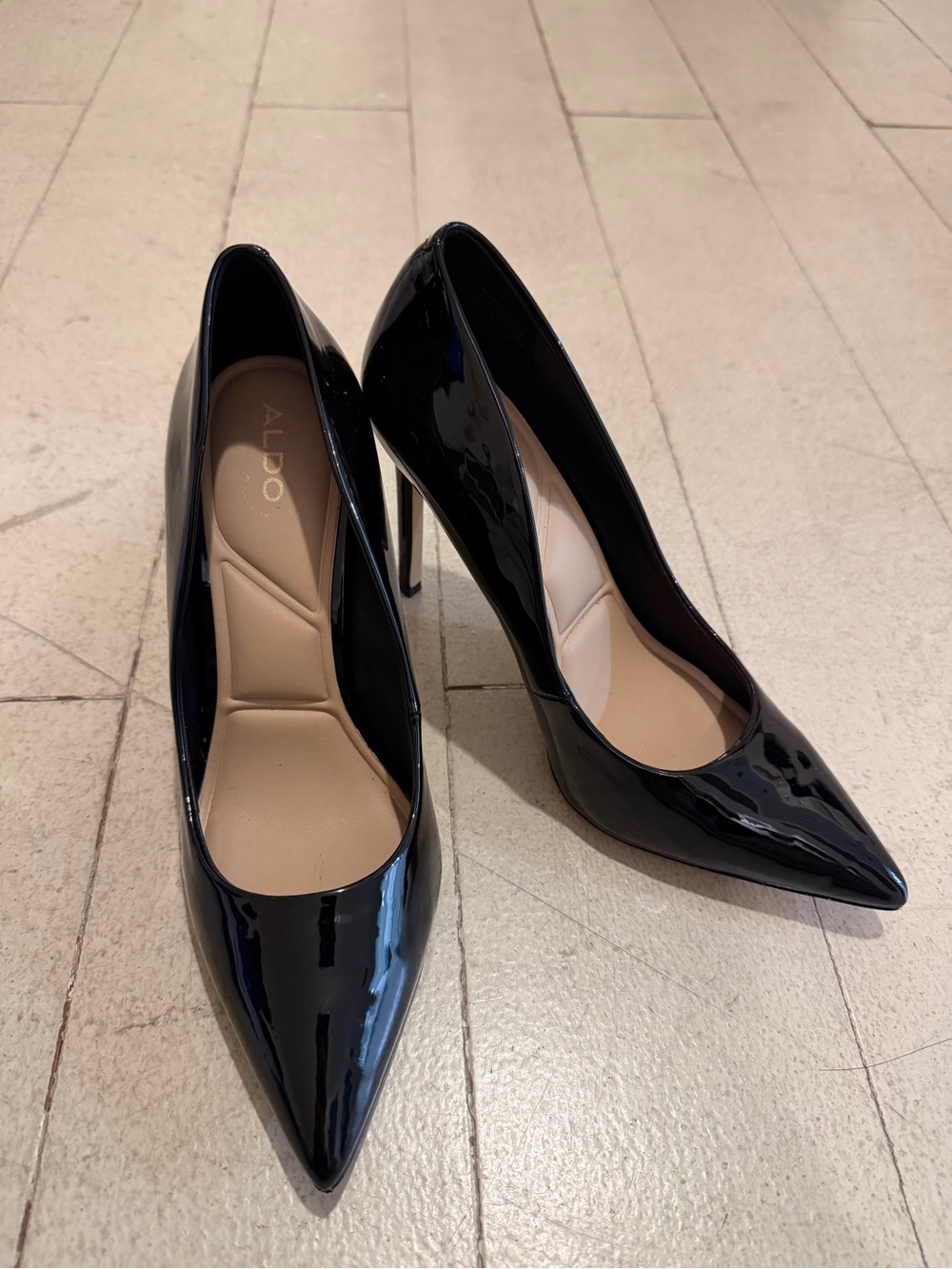 Aldo Black Patent Stessy 2.0 Pump